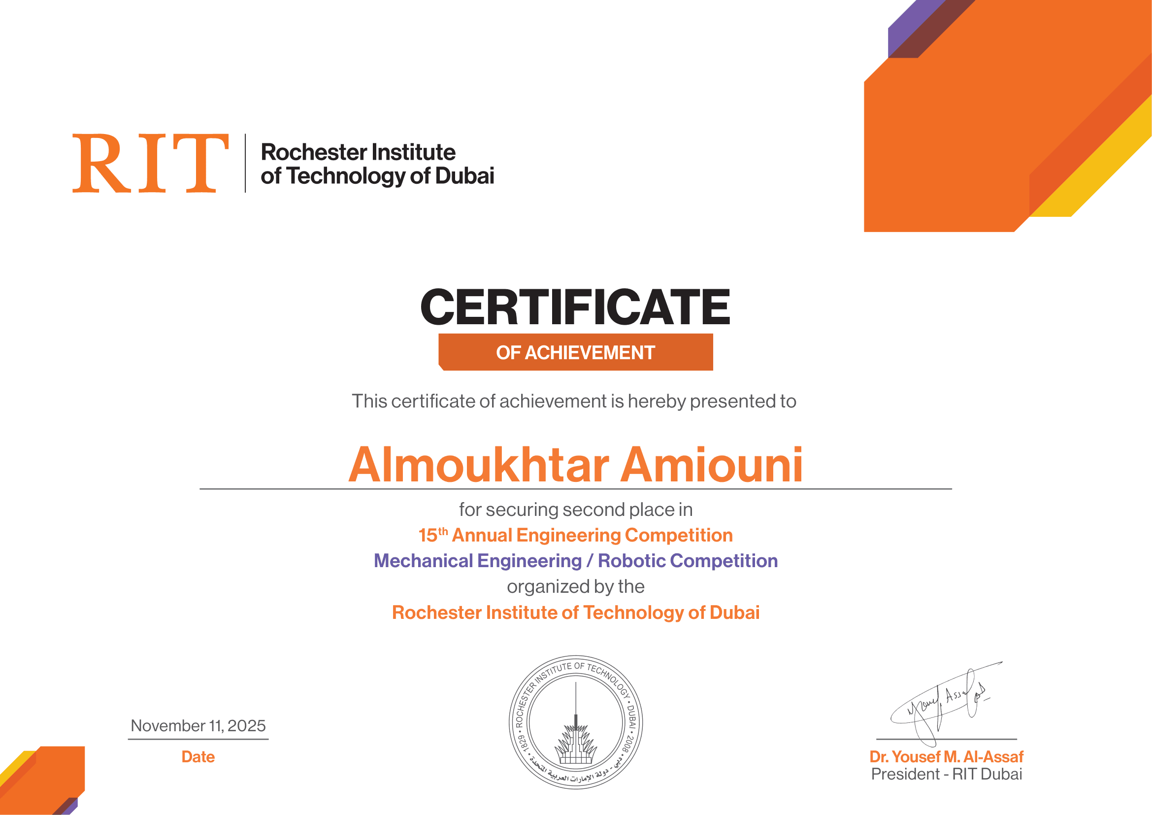 RIT Engineering Competition